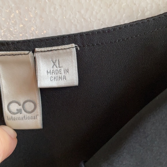 Go International ruffle front sleeveless satin slip dress size XL - Picture 5 of 8